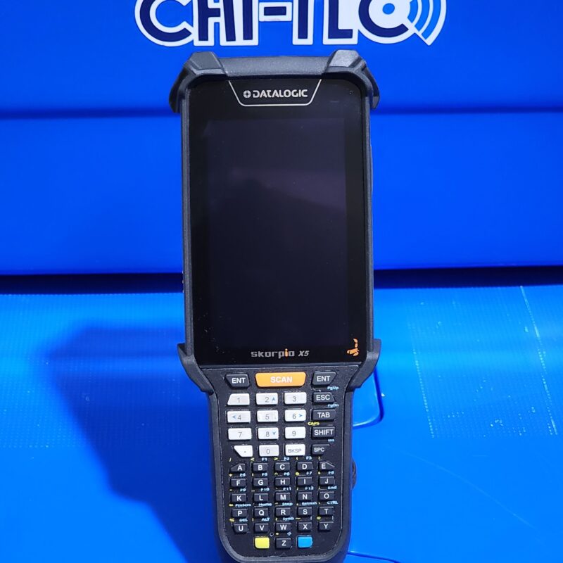 Datalogic Skorpio X5 Pistol Grip, 802.11 a/b/g/n/ac, 4.3" display, Green Spot, Android 10, with Extended Battery